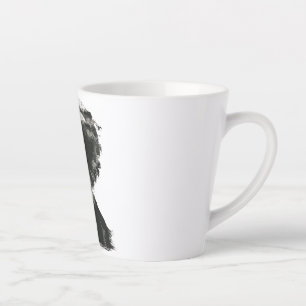 Expressief silhouet ontwerp keramische latte mok
