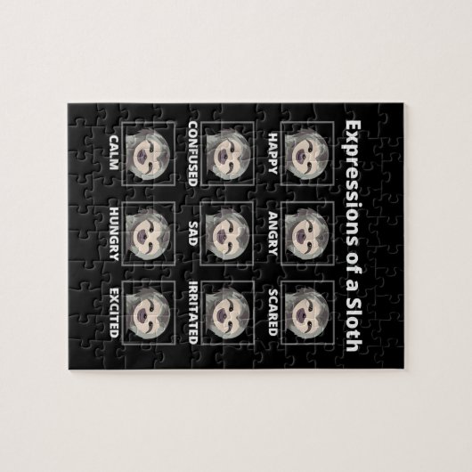 Expressies met een trage en luie sleuf legpuzzel (Horizontaal)