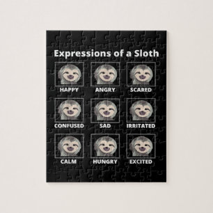 Expressies met een trage en luie sleuf legpuzzel