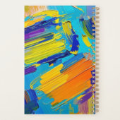 Expressieve abstracte kunst ontwerp muurdecoratie  planner (Achterkant)