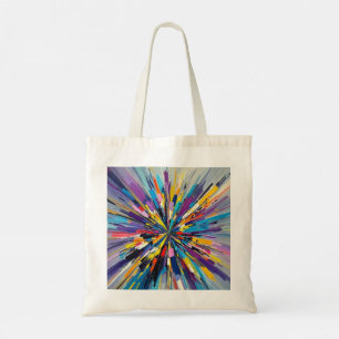 Expressieve abstracte kunst ontwerp muurdecoratie  tote bag