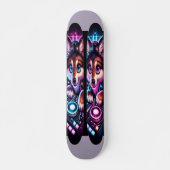 Expressieve DJ Eyes Skateboard (Voorkant)