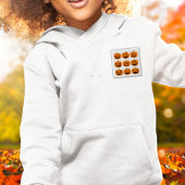 Expressieve gelukkige Jack-O'-Lanterns Vierkante Button 5,1 Cm