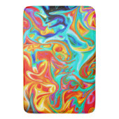 Expressieve kleurrijke abstractiepatroon badmat (Voorkant Verticaal)
