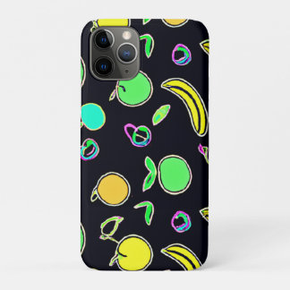 Expressieve Kleurrijke Vruchten Neon Artwork iPhone 11 Pro Hoesje