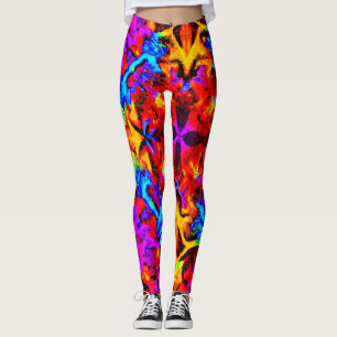 Expressieve levendige kleuren artistry leggings