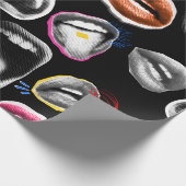 Expressieve lippen inpakpapier (Hoek)