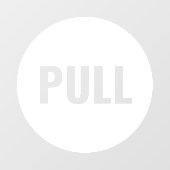 Expressieve Moderne Witte PULL Zakelijke Winkeldeu Raamsticker (Vel)