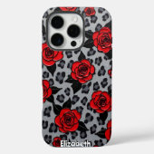 Expressieve rode rozen op canvas Case-Mate iPhone case (Achterkant)
