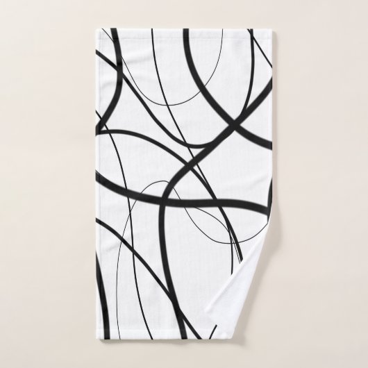 Expression en noir et blanc (Serviette à main)