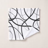 Expression en noir et blanc (Gant de toilette)