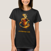 Expressionisme Schilderen van Espresso Coffee Cup T-shirt (Voorkant)