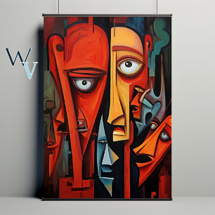 Expressionisme tegenover kunst poster
