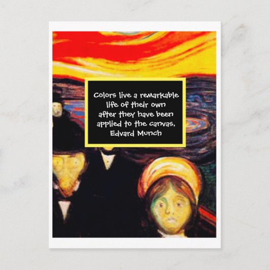 Expressionist Art Painting Quote Briefkaart (Voorkant)