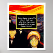 Expressionist Art Painting Quote Poster (Voorkant)