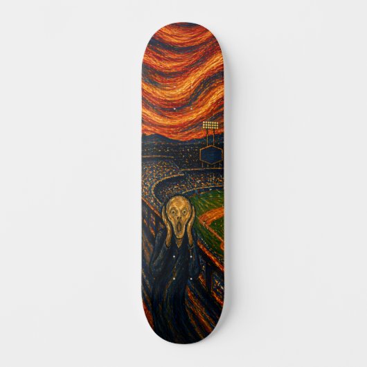 Expressionist Baseball Stadium Skateboard Deck (Voorkant)