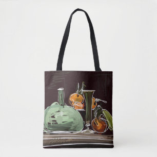 Expressionist Fruit Wine Groene Vaas Draagtas
