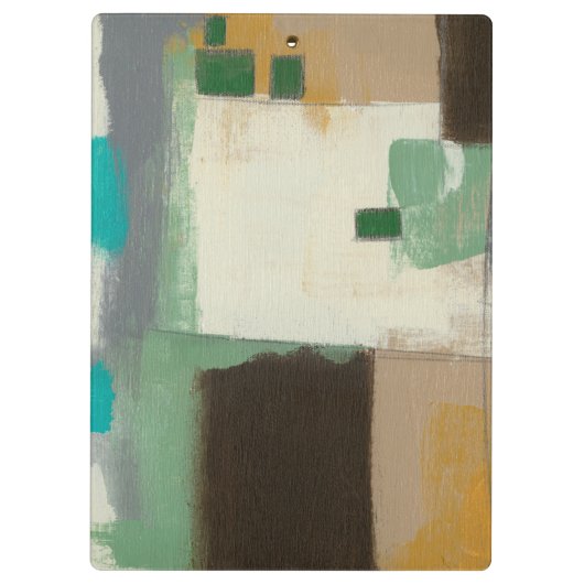 Expressionist schilderen met zware penseelstreken klembord (Achterkant)