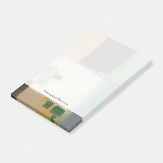 Expressionist schilderen met zware penseelstreken post-it® notes (Schuin)
