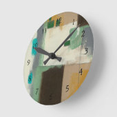 Expressionist schilderen met zware penseelstreken ronde klok (Hoek)