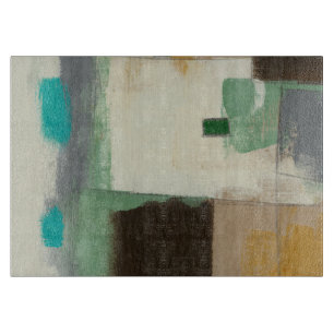 Expressionist schilderen met zware penseelstreken snijplank