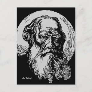 Expressionist Vector Art Leo Tolstoy Briefkaart