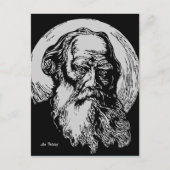 Expressionist Vector Art Leo Tolstoy Briefkaart (Voorkant)