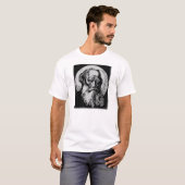 Expressionist Vector Art Leo Tolstoy T-shirt (Voorkant volledig)