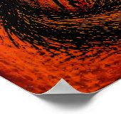 Expressionist Wolf in Color Fields Abstract Poster (Coin)