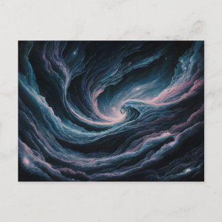 Expressionistische Illustratie van een Kosmische O Briefkaart