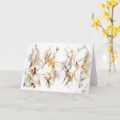 Expressionnisme Abstrait Carte d'encouragement (Fleur jaune)