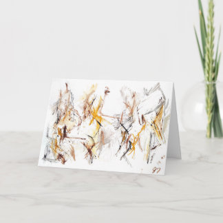 Expressionnisme Abstrait Carte d'encouragement