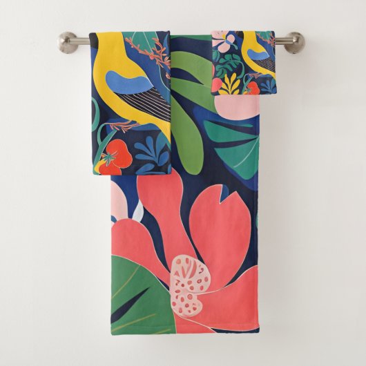 Expressionnisme perroquets Art Plante tropical (En situation)