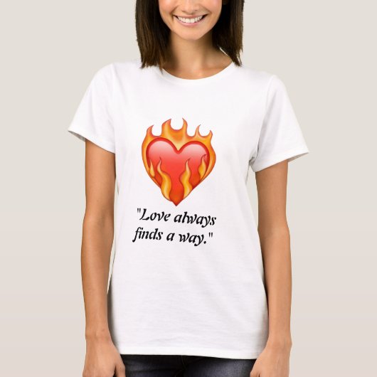 "Expressions d'amour : T-shirts ornés de coeur (Devant)