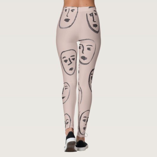 Expressions de faces Leggings (Dos)