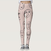Expressions de faces Leggings (Devant)