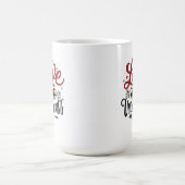 Expressive Eyes Love Message Print Koffiemok (Center)