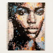 Expressive pixel portrait planner (Voorkant)