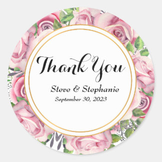 Expressive Thank You Script Sticker