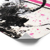 Expressive wabi sabi noir tableau abstrait (Coin)