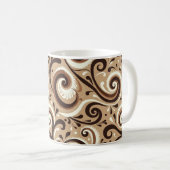 Expresso art wervelt koffiemok (Voorkant rechts)