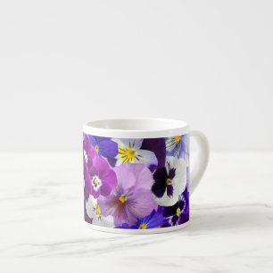 Expresso Belle tasse colorée de café express de fleurs de