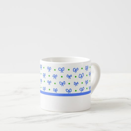 Expresso Bleu/vert/blanc cintre la tasse de café express de (Devant droit)
