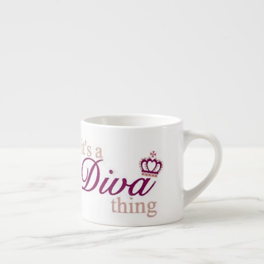 Expresso C'est une tasse de café de chose de diva (Droite)