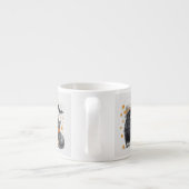 Expresso Corbeau et chat "Happy Halloween !" Crow Tasse (Dos)