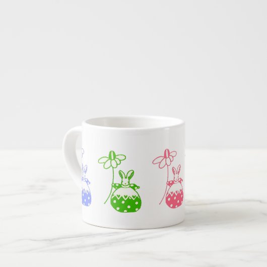 Expresso Daisy lapin 'petite' tasse (Devant gauche)