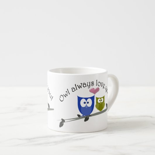 Expresso De hibou amour toujours vous, tasse mignonne de (Devant droit)