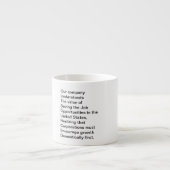 Expresso EXTERNALISÉ - cette tasse a un message caché ! (Devant)