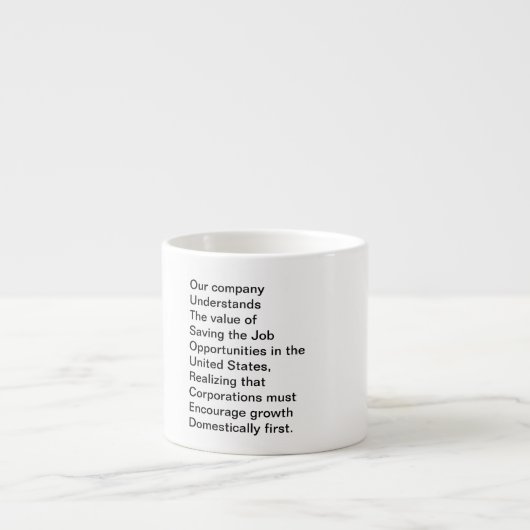 Expresso EXTERNALISÉ - cette tasse a un message caché ! (Devant)