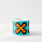 Expresso fleur graphique audacieuse CaféOlé 6oz. tasse de (Devant)